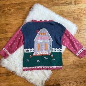 Vintage cottagecore antique store knit sweater